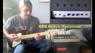Video thumbnail for Amp DEMO: Wem Watkins WESTMINSTER (Guitar? combo) by Mark Stuart GUITARIST