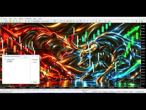Video Bull vs Bear Chart Backdrop