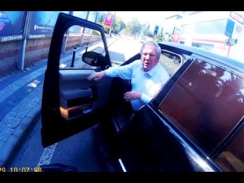 Aziz Yıldırım'ın trafikte motosiklet sürücüsü ile  tartışması kamerada