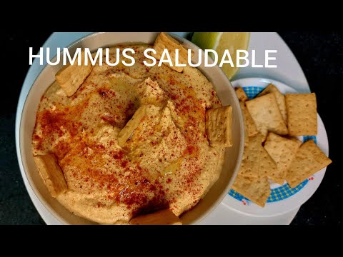 HUMMUS DE GARBANZOS fácil y saludable