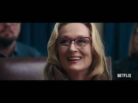 Don’t Look Up official trailer still with Leonardo DiCaprio and Jennifer Lawrence, signaling the film’s satirical tone and big-band score jolts