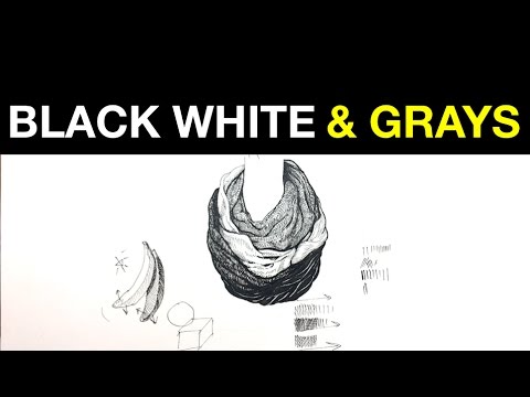Tips on Shading Black White and Grays with Pen Ink