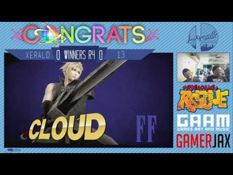 Jax Smash Weekly 2/2 - Xerald(Cpt. Falcon) Vs 13(Cloud) - Wii U Winners R4