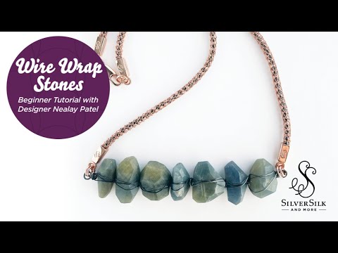 DIY Necklace: Easy Wire Wrap Stones Focal Piece