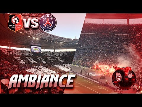 AMBIANCE + CORTÈGE - RENNES VS PARIS ( Finale coupe de France ! ) Tifo + Craquage