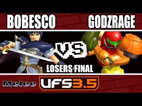 UFSmash 3.5 - Melee - BOX|Bobesco (Marth) VS FDP|Godzrage (Samus) - Losers Final