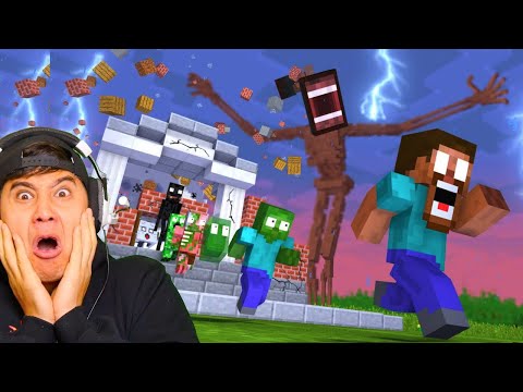 Monster School: Crook Vs Boss Siren Head MINECRAFT ANIMATION in MINECRAFT