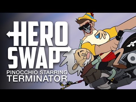 Pinocchio Starring Terminator - Hero Swap Video