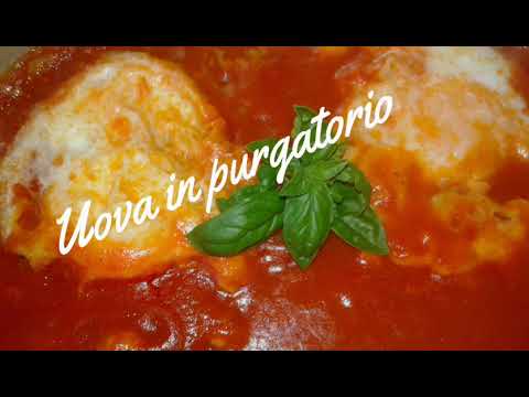 UOVA IN PURGATORIO UN PIATTO SEMPLICE POVERO CON UN SAPORE DI ALTRI TEMPI / egg recipe in purgatory