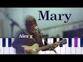 Alex G - Mary  (Piano tutorial)
