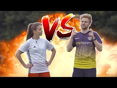ULTIMATE FOOTBALL CHALLENGES VS GIRL 🙋