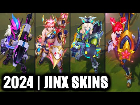 ALL JINX SKINS SPOTLIGHT 2024 | League of Legends