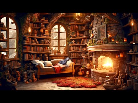 Cozy Reading Nook - Fantasy Music & Ambience 📚✨
