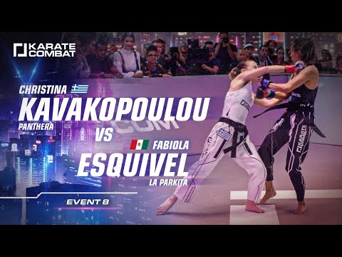 KARATE COMBT *FULL FIGHT* Christina Kavakopoulou vs Fabiola Esquivel