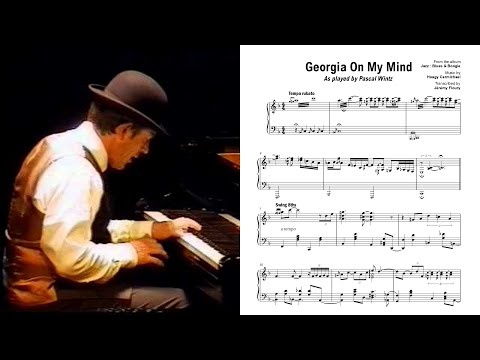 Pascal Wintz - Georgia On My Mind (version 2) | Sheet music transcription