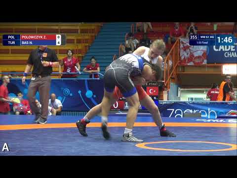 1/8 WW - 61 kg: Z. POLOWCZYK (POL) v. N. BAS (TUR)