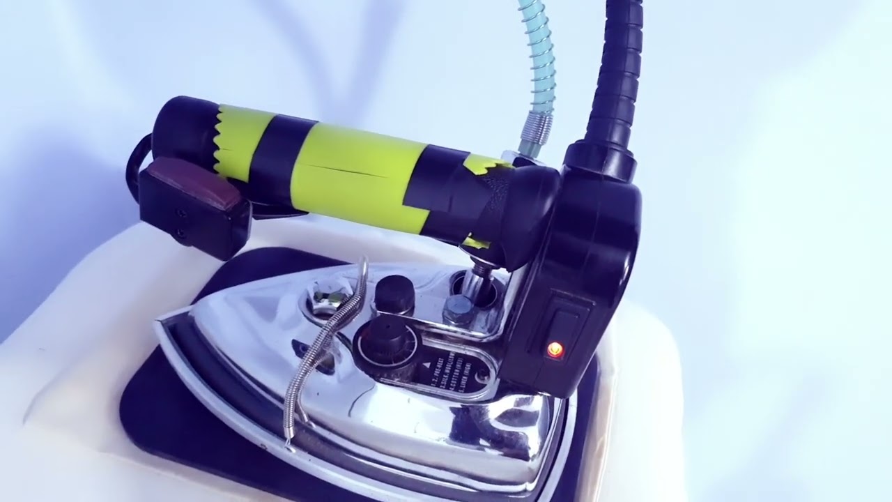 Plancha industrial para taller de costura. Desmineralizador de agua para plancha.