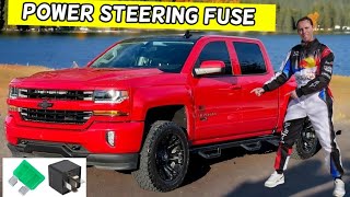 CHEVROLET SILVERADO POWER STEERING FUSE LOCATION REPLACEMENT 2014 2015 2016 2017 2018 2019