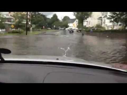 Belmont, MA flooding July 28th, 2014 Grove and Unity