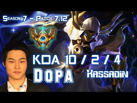 Dopa KASSADIN vs YASUO Mid - Patch 7.12 KR Ranked