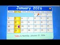 Starfall Calendar January 19 2026