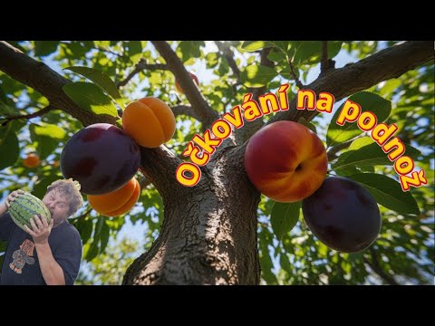Roubování blumy na podnož 🍑 Ukázka, jak to dělám - JEDNODUŠE zvládne každý! 🌳✂️