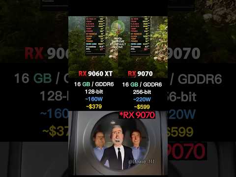 RX 9070 vs RX 9060 XT - Test in Indiana Jones #LoloDakie #PCBuild #PCgaming