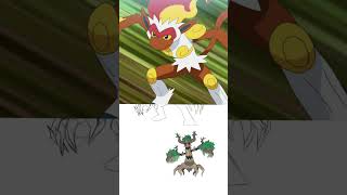 The Burning Tree Pokémon! #shorts