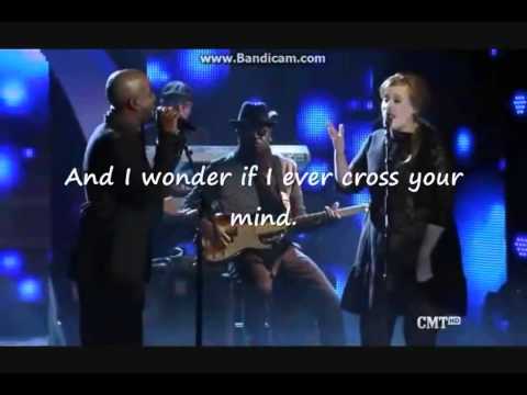 Adele feat  Darius Rucker   Need You Now lyrics