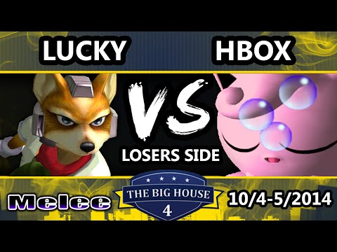 The Big House 4 - Hungrybox (Jigglypuff) Vs. Lucky (Fox) - Losers Round 4 - SSBM
