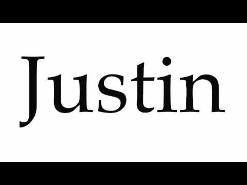 How to Pronounce Justin