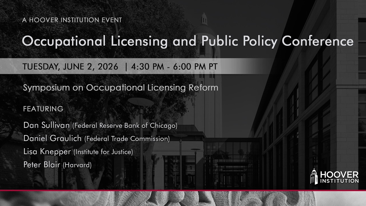 Symposium on Occupational Licensing Reform