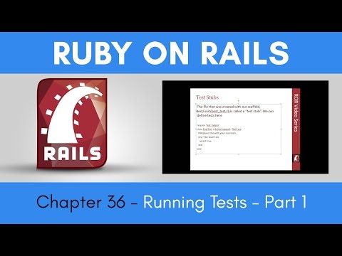 Learn Ruby on Rails from Scratch Chapter 36 Running Tests Part 1
