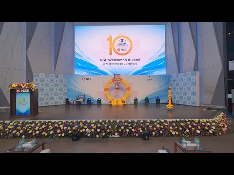 Celebration of 10 years of Alkem Laboratories Ltd being listed on NSE