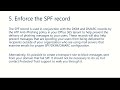Enforcing An SPF Record