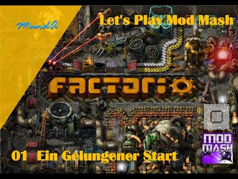 Let's Play Factorio Mod Mash #01 - Ein Gelungener Start?