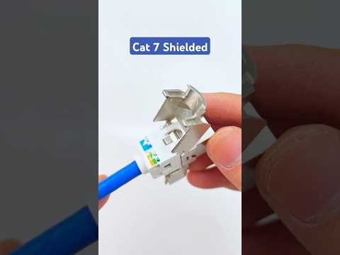 How to Cat7 Cat6a Shielded Toolless ethernet Keystone Jack For with ethernet cable  #diy #cabling