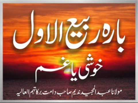 Maulana Abdul Majeed Nadeem - 12 Rabi ul Awwal Khoshi Ya Gham (17 May 2003)