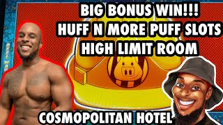 BIG WIN PLAYING HUFF N MORE PUFF SLOTS | HIGH LIMIT ROOM - COSMO HOTEL #gambling #slots #casino