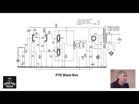 Valve Amplifier Study 018: Pye Black Box Record Player; EZ41, EL42 (x2), ECC83