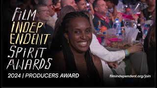 MONIQUE WALTON wins the PRODUCERS AWARD at the 2024 Film Independent Spirit Awards