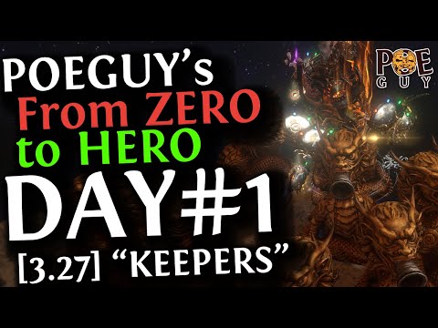 [POE 3.27] SUMMARY FOR DAY#1 // POEGUY's Siege Ballista starter // Keepers of the Flame league