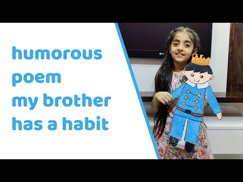 Funny poem for kids | humorous poem in English | Poem recitation for small kids (in English)