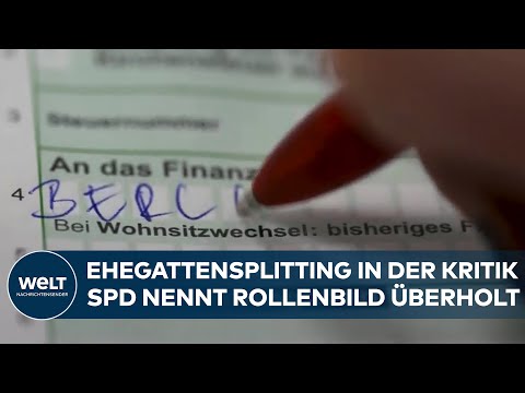 Video Thumbnail: EHEGATTENSPLITTING: SPD fordert Ende von "veraltetem Rollenbild" – Union hält am Modell fest