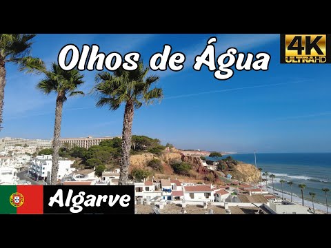 Olhos de Agua | Albufeira | Algarve | Portugal 4K City Walk