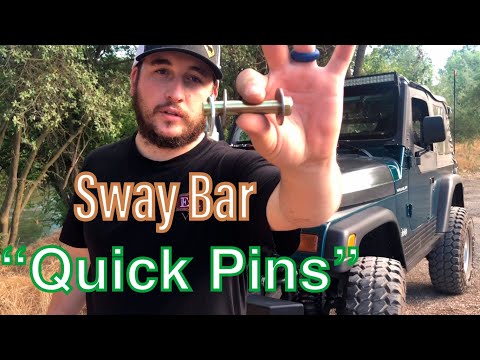 $20 DIY Jeep Sway Bar DISCONNECT Link Pins Jeep Wrangler TJ JK LJ XJ Better Articulation & Traction