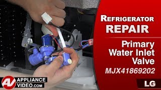 LG Refrigerator - Leaking Water - Primary Water Inlet Valve Repair and Diagnostic