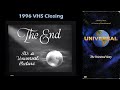 The Universal Story 1996 VHS Closing