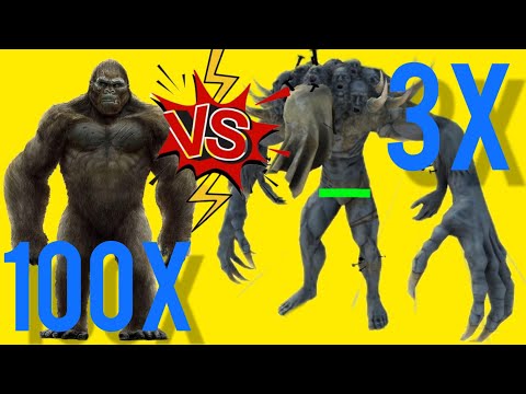 100X mutant primates VS 3 scourge. ARBS mobile | Animal Revolt Battle Simulator
