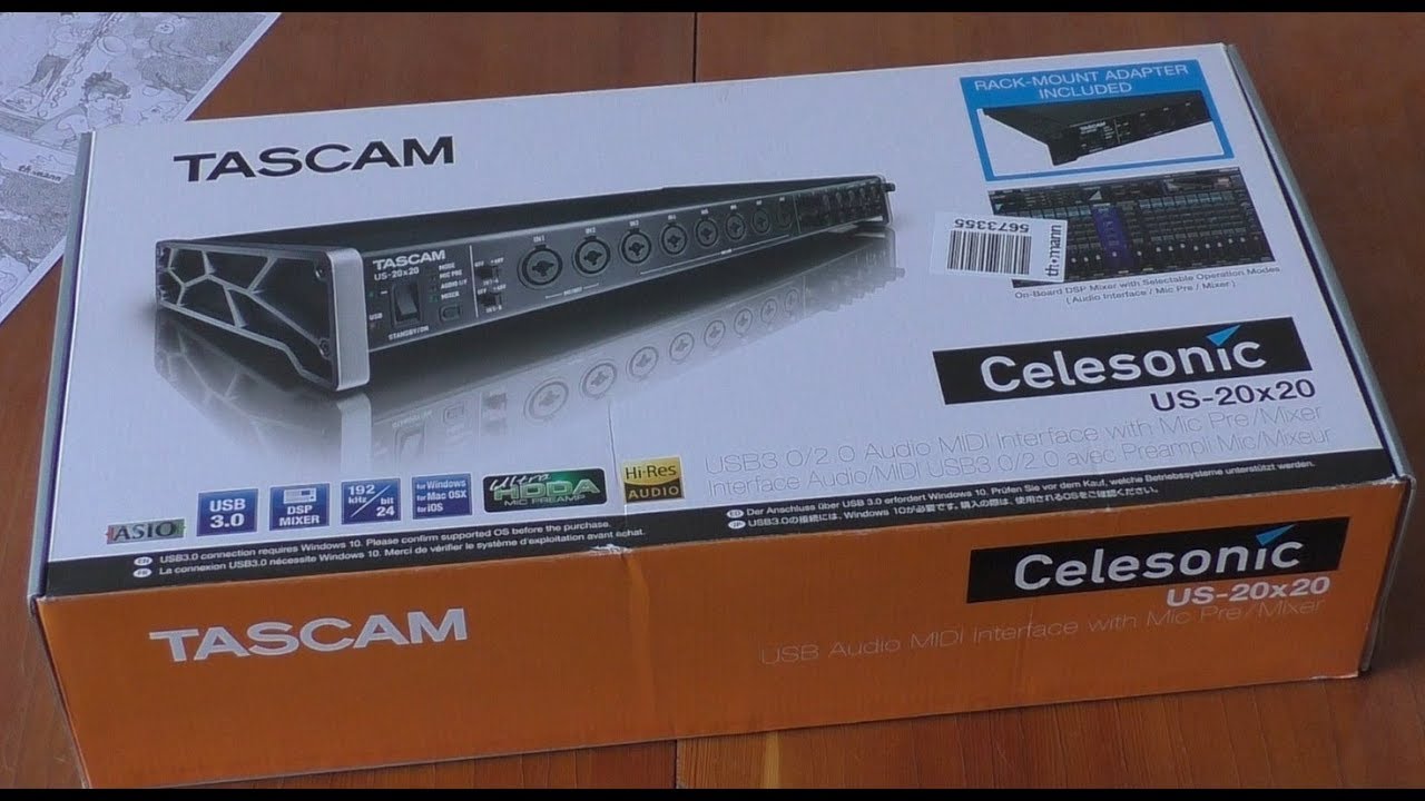 Аудиоинтерфейс Tascam US-20x20